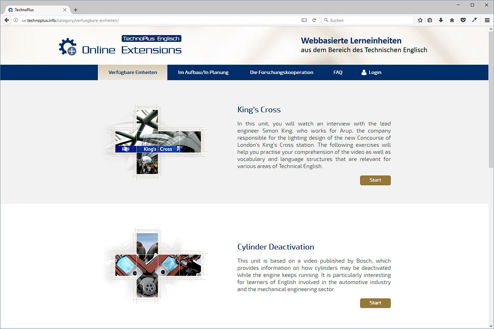 TechnoPlus Online Extensions Menu